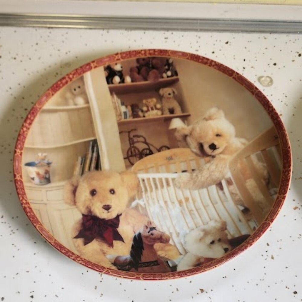 Baum Bros. Little Bears Collection PLAYING Collector 8 Inch Plate